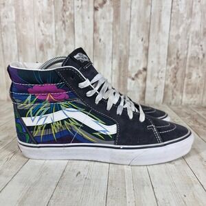Vans Sk8 Hi Tropical Floral Print High Top Sneakers Men's 8.5